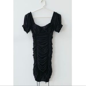 Kiss the sky ruched mini dress